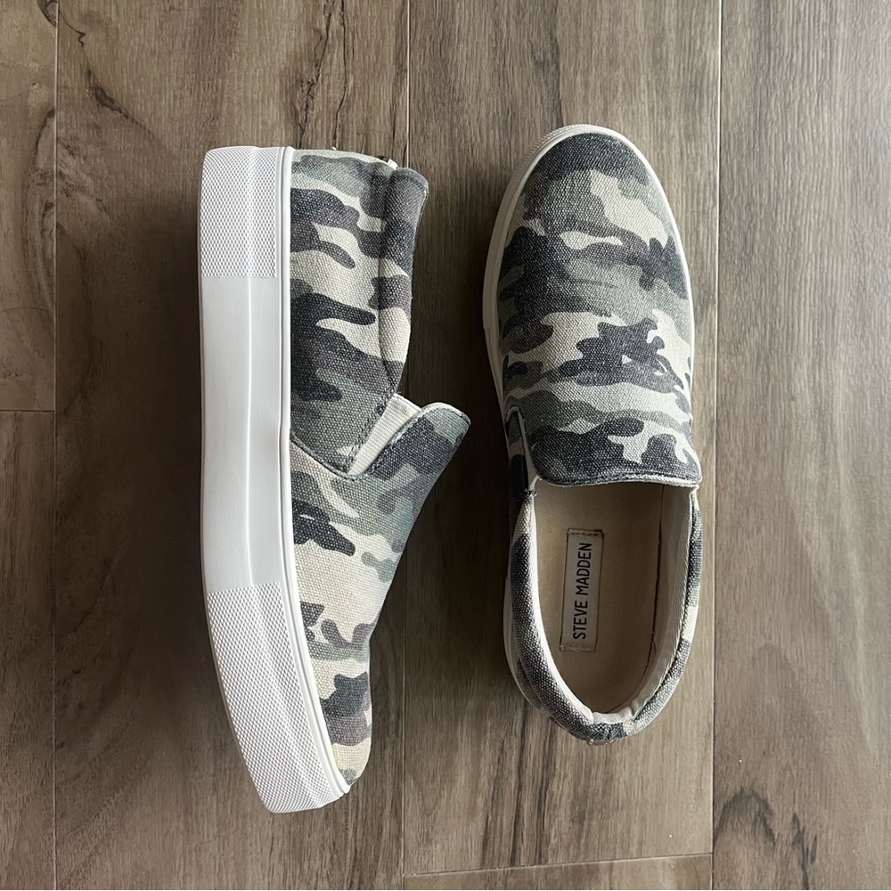 Steve Madden Camo Slip-On Sneakers